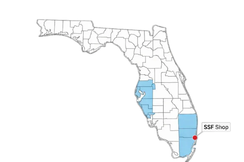 Service Area Map - South Florida